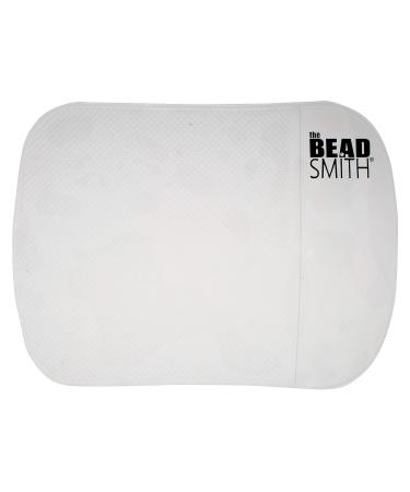 TThe Beadsmith Sticky Bead Mat, 7.5 x 5.5 inches, Clear Color, Anti-Slip Pad, Rinse and Reuse Technology, Accessories for Diamond Painting, Jewel, Beads