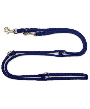 Dog leash double leash training leash for medium dogs up to 45 kg over 39 colors very stable (3.50 m navy) 3.50 m navy