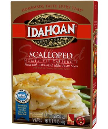 Idahoan Gluten-Free Potatoes Combo Pack - 6 Boxes, 5 Servings Each - Au Gratin and Scalloped Homestyle Casserole - Made with 100% Real Idaho Potatoes - Buy Online on SooperMarket.com