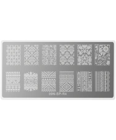 99nails Stamping Plate Rectangle - Mystery