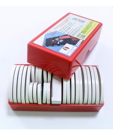 Red Suricata Curved Knit Blocking Combs Set - 25 Edge Blockers for Knitting & Crochet Projects with 100 T pins - Use with Blocking Mats - Patent Pending - Buy Online on SooperMarket.com