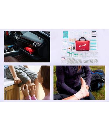 210 Piece WELL-STRONG First Aid Kit Portable Canvas Bag for Emergencies at Home, Outdoors, Car, School, Office, Travel Survival Adventure, Hiking, Camping - Buy Online on SooperMarket.com