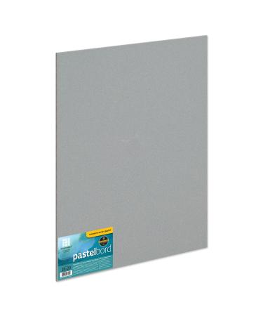 Ampersand Art Supply Pastel Painting Panel: Museum Series Pastelbord  16 x 20  Grey - 1/8 Inch Flat Profile