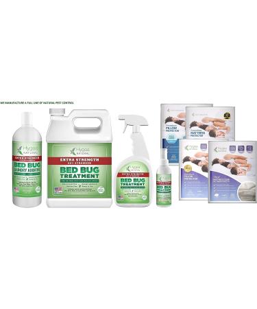Hygea Natural Bed Bug Spray 128oz Gallon Refill - Effective Treatment for Bed Bugs, Dust Mites, Lice, and Fleas - Stain & Scent Free Formula - Safe for Children & Pets - Buy Online on SooperMarket.com