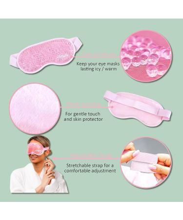 Katty Loy Gel Eye Mask - Luxury Cooling Eye Mask for Hot Cold Therapy - Relieves Puffy Eyes, Dark Circles, Headaches, Migraines & Sinus Pain - Reusable (1 Count) - Buy Online on SooperMarket.com
