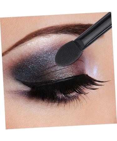 PLAFOPE 10pcs Dual Sided Eye Shadow Brush Eyeshadow Stick Brush Paupi re Sponge Eyeshadow Brush Kit Black - Buy Online on SooperMarket.com
