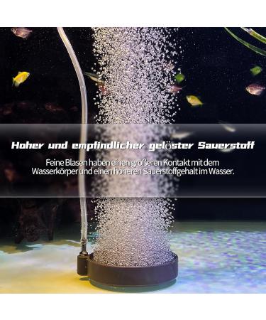 Buy Boxtech Aquarium Air Stone Set - 130mm Diffuser for Enhanced Oxygenation | Sand Plate & Aerator Stone for Fish Tanks - Buy Online on SooperMarket.com