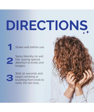 Curl Keeper Slip Hair Detangler Spray for Curly Hair 3.4 Fl Oz - Leave In Conditioner Spray for Men Women & Kids - Water-Based Detangling Spray Loosens Knots & Tangles with Aloe Vera & Silk Protein - Buy Online on SooperMarket.com