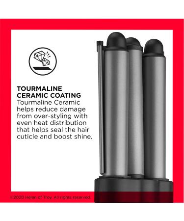 REVLON 3 Barrel Jumbo Hair Waver for Long-Lasting Natural Waves - Grey - Buy Online on SooperMarket.com
