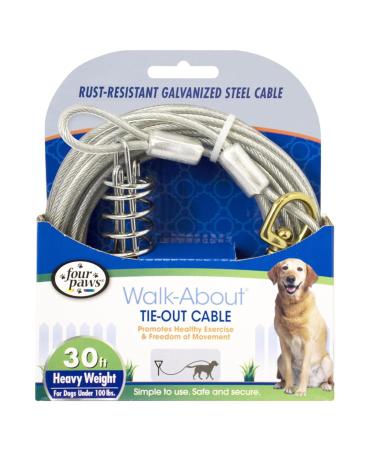 Four Paws Heavy Duty Cable 30 Feet Silver