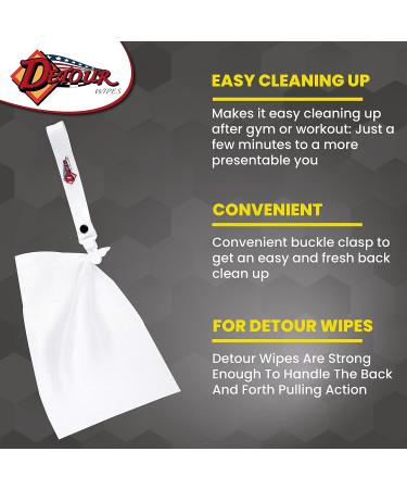 Detour Back Brush Scrubber Handle for Effective Back Cleansing with Body Wipes - Buy Online on SooperMarket.com