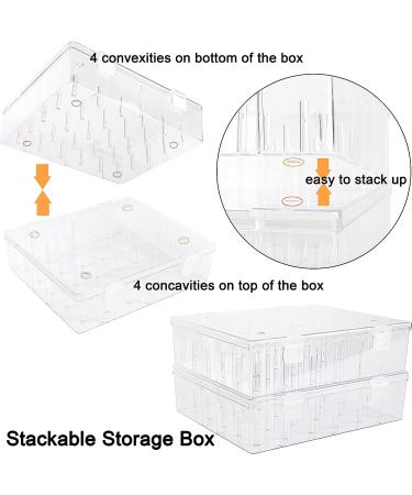 New brothread Tall & Clear Storage Box/Organizer for 30 Spools - Embroidery & Cotton Thread Holder Compatible with Isacord, Floriani, Madeira, Glide - 1X30 - Buy Online on SooperMarket.com