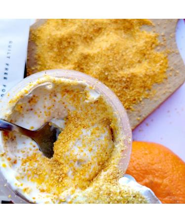 Pure Dried Orange Peel Powder - Coarse Fruit Zest for Cooking & Baking | Perfect for Turkish Tea, Cheesecakes & Smoothies - Buy Online on SooperMarket.com