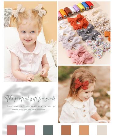 20PCS Fully Lined Hair Clips for Baby Girls Toddlers & Teens - Perfect Hair Loops for Children - Buy Online on SooperMarket.com