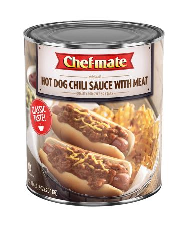 Chef-mate Hot Dog Canned Chili Sauce with Meat - 6 lb 12 oz (#10 Can Bulk) - Buy Online on SooperMarket.com