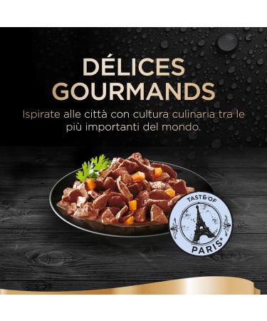 Sheba D lice Gourmands Paris Cat Food with Beef & White Fish - 72 Bags (50g Each) - Premium Fish & Seafood Treats - International Shipping Available - Buy Online on SooperMarket.com