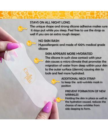 Silicone Neck Wrinkle Pads with Strap - Pack of 3 | Reusable Anti-Aging Masks for Neck Lines Treatment - Buy Online on SooperMarket.com