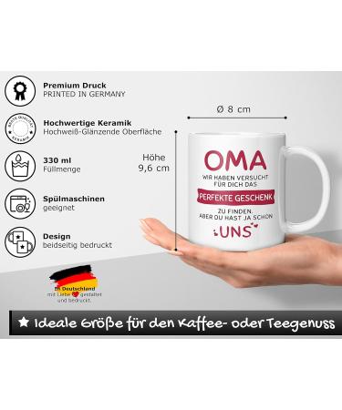 Unique Gift Ideas for Grandma | Ceramic 330ml Cups & Special Gifts for Grandchildren - Buy Online on SooperMarket.com