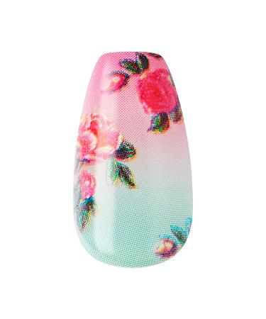 Shop KISS LoveShackFancy x imPRESS Lilac Crush Limited Edition Press-On Nails | Medium Coffin Purple | Prep Pad Mini File & Cuticle Stick Included | 30 Multicolor Fake Nails - Buy Online on SooperMarket.com