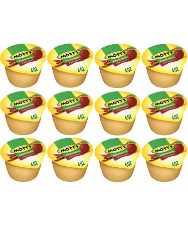Mott's Cinnamon Applesauce 4oz Cups Pack of 12