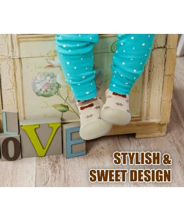 Dookeh Baby Shoes | Non Slip Soft Sole Sneakers for Boys & Girls | 6-9 Months | Brown - Buy Online on SooperMarket.com