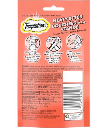 TEMPTATIONS MEATY BITES Cat Treats Adult Salmon Flavour 42.5g Pouch (7 Pack) - Buy Online on SooperMarket.com