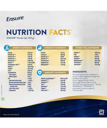 Ensure Balanced Adult Nutrition Health Drink - 400g Vanilla - 14.1oz (1 Pack) - Buy Online on SooperMarket.com