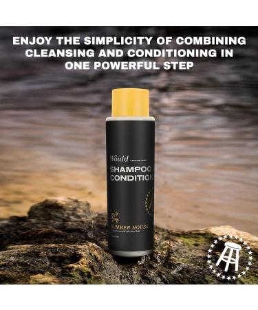 WOULD Men's 2-in-1 Shampoo & Conditioner - 16 oz Dual Action for Fresh Hair Oakmoss & Pink Pepper Scent - Shop Internationally - Buy Online on SooperMarket.com