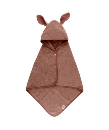 Bibs Hoodie Towel 0-2 years soft premium 100% organic OEKO-TEX certified cotton terry perfect after bath times with its super absorbent material Woodchuck Woodchuck Hoodie Towel