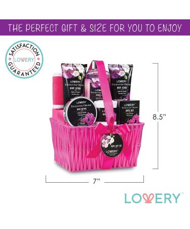 Enchanted Orchid Spa Gift Set - Perfect Gift Baskets for Her Women & Moms | Best Bath & Body Gifts for Weddings Birthdays & Thank You - Buy Online on SooperMarket.com