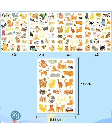 120 Glitter Cat Temporary Tattoo Stickers - Perfect for Birthday Parties and School Rewards - Buy Online on SooperMarket.com