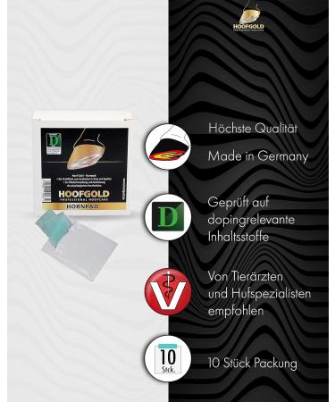 HOOFGOLD Hornpad for Horses - 10 Pads for Effective Thrush and Frog Care | International Shipping - Buy Online on SooperMarket.com