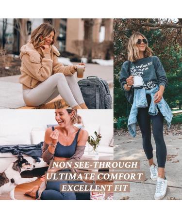 Laite Hebe High Waisted Leggings 4-pack for Women, Tummy Control Yoga Pants, Black, S-M - Buy Online on SooperMarket.com