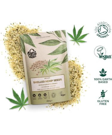Earth's Basket Organic Shelled Hemp Seeds 250g - High Protein Superfood - Buy Online on SooperMarket.com
