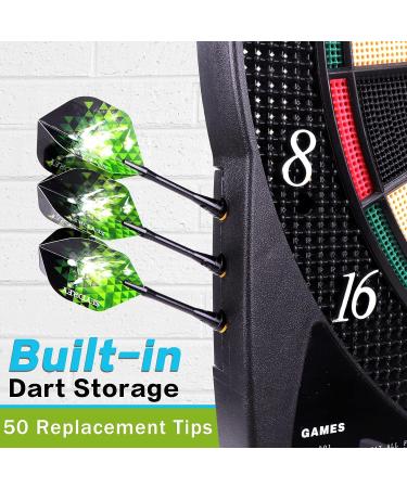 Electronic Soft Tip Dart Board Set | LCD Display | 6 Darts & 50 Soft Tips Included - Buy Online on SooperMarket.com