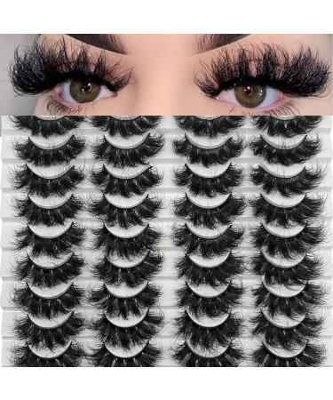 20 Pairs Dramatic 25MM Fluffy Mink Eyelashes Wholesale Pack by TIKILEY - Reusable and Long Bottom Lashes - Buy Online on SooperMarket.com