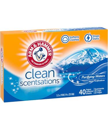 Buy ARM & HAMMER Fabric Softener Sheets - Purifying Waters 40 Sheets | International Shipping Available - Buy Online on SooperMarket.com