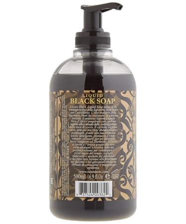 Nesti Dante Luxury Liquid Black Soap 16.9 oz - Activated Charcoal Cleanser | International Shipping Available - Buy Online on SooperMarket.com
