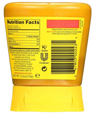 Colman's Squeezy Mustard 5.3oz: Tangy & Convenient Mustard Sauce - Buy Online on SooperMarket.com