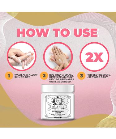 Belle Ame Dark Spot Corrector for Sensitive Skin - Advanced Cream for Intimate Areas and Uneven Skin Tone - Face, Underarm, Knees, Elbows (2oz) - Buy Online on SooperMarket.com