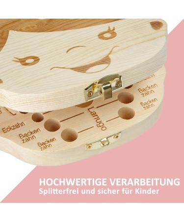 Little Moonshine Original Tooth Box - Wooden Milk Teeth Keepsake for Boys & Girls | Tooth Fairy Stories | Perfect Gift for Baptism & Birthday - Buy Online on SooperMarket.com