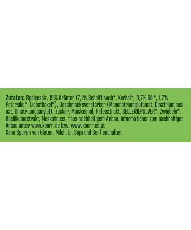 Knorr Herbal Lodge Mixture - 60g Spice Blend for Vegetables Salad Dressing & Stews | Sustainably Grown Herbs for International Delivery - Buy Online on SooperMarket.com
