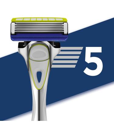 Wilkinson Sword Hydro 5 Skin Protection Sensitive Men's Razor - 2 Pack + 3 Replacement Blades | Best International Shipping - Buy Online on SooperMarket.com