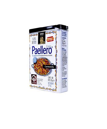 Carmencita Paellero Paella Seasoning with Saffron (5 sachets) in Tin - 20g (0.71oz) - Buy Online on SooperMarket.com