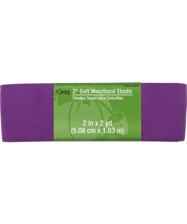Dritz 2 Soft Waistband Elastic  2  Violet 2 Violet