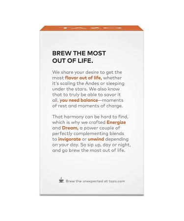 Buy Tazo Energize Green Tea - 20 Tea Bags (1.69 oz) for Energy Boost - Buy Online on SooperMarket.com