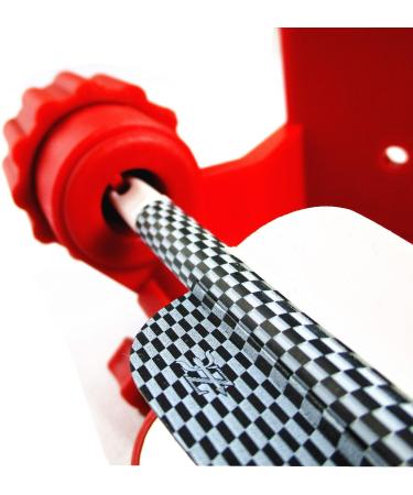 Adjustable Fletching Jig Tool for DIY Archery Arrows - Straight and Helix with Clamp in Red - Buy Online on SooperMarket.com