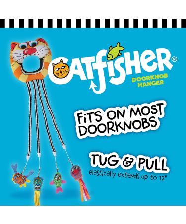 FAT CAT Catfisher Doorknob Hanger - Interactive Cat Toy for Endless Fun - Buy Online on SooperMarket.com