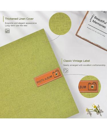 Popotop Large Self Adhesive Photo Album | DIY Scrapbook for Mom & Family | 40 Pages Picture Book with Pen and Board | 11.5 x 10.6 inches | Matcha Green - Buy Online on SooperMarket.com