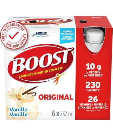 BOOST 15g Protein Meal Replacement Drink Chocolate 6x237ml Case Pack of 4 Packaging May Vary & Original Meal Replacement Drink Vanilla 6x237ml Case Pack of 4 Packaging May Vary Drink + MEAL_BEVERAGE - Buy Online on SooperMarket.com